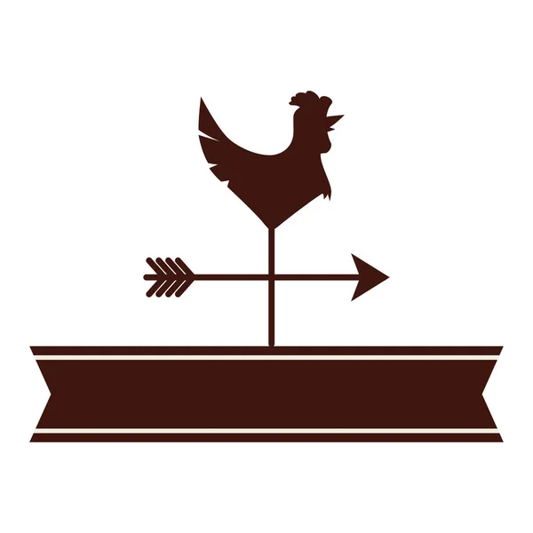 風見鶏やベーンのアイコン画像 — ストックベクタ
