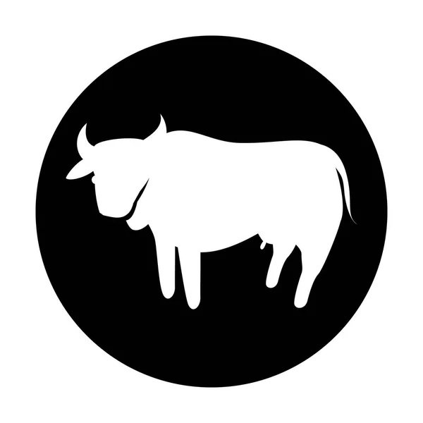 Icono emblema animal imagen — Vector de stock