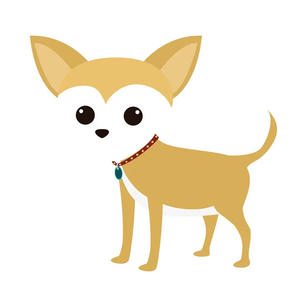 귀여운 강아지 만화 아이콘 — 스톡 벡터