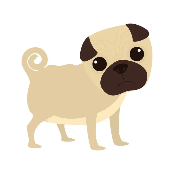 Niedliche Hund Cartoon-Ikone — Stockvektor