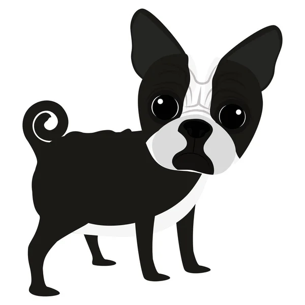 Icône de dessin animé chien mignon — Image vectorielle