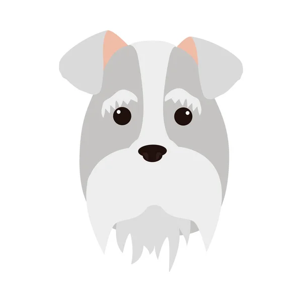 Mignon visage de chien — Image vectorielle
