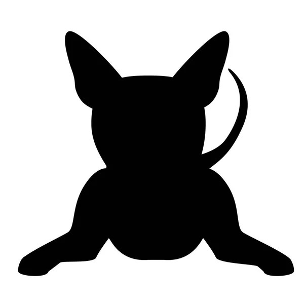 Silhouette de chien icône — Image vectorielle