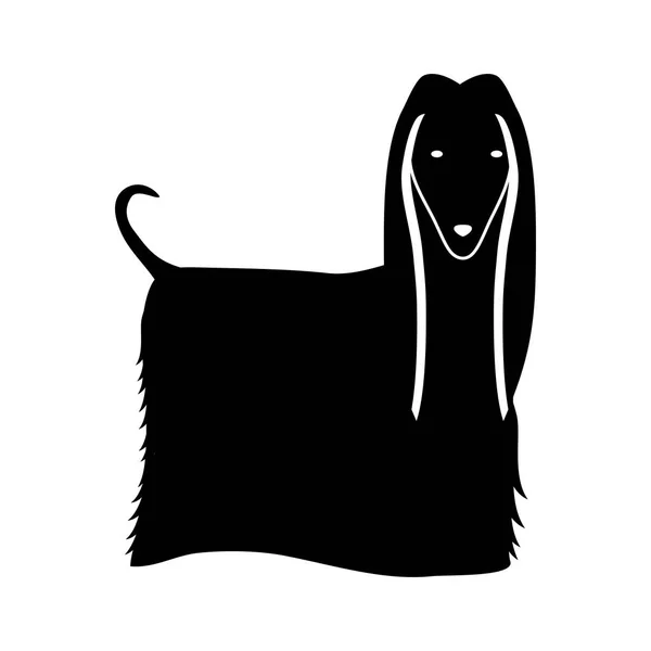 Силуэт собачьей иконы — стоковый вектор