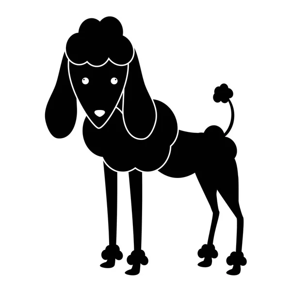 Силуэт собачьей иконы — стоковый вектор