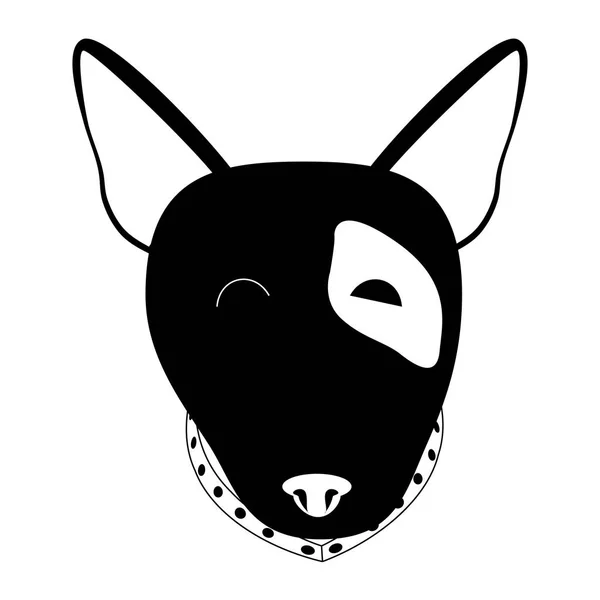 Hundegesicht-Ikone — Stockvektor