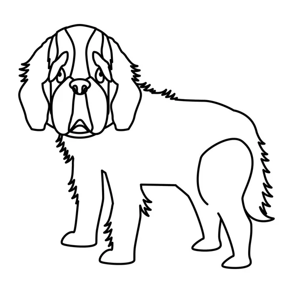 Lindo perro icono — Archivo Imágenes Vectoriales