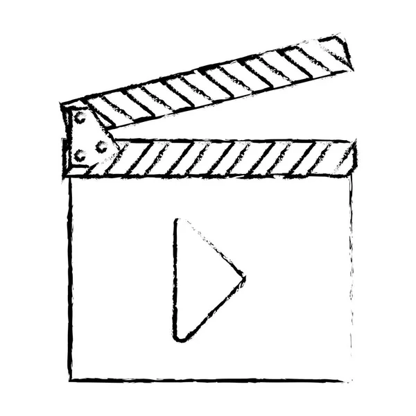 Imagen de icono relacionada con película o vídeo — Archivo Imágenes Vectoriales