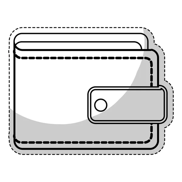 Portemonnee accessoire pictogram — Stockvector