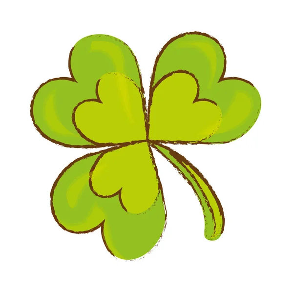 Green clover icon — Stock Vector