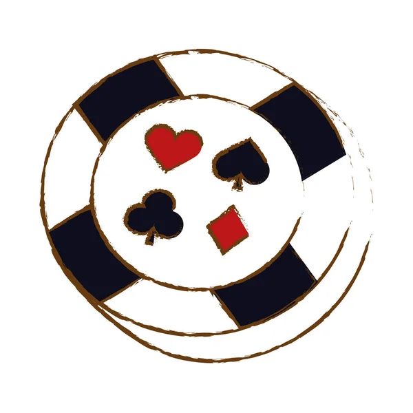 Значок фишек казино — стоковый вектор