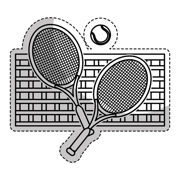 Korty tenisowe sport projekt — Wektor stockowy