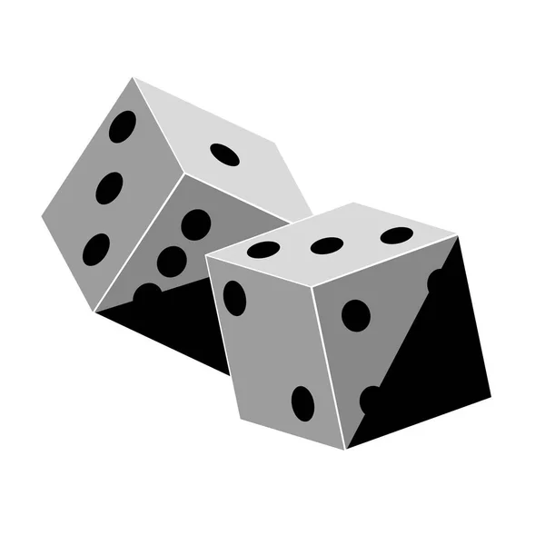 Иконка пара кубиков — стоковый вектор