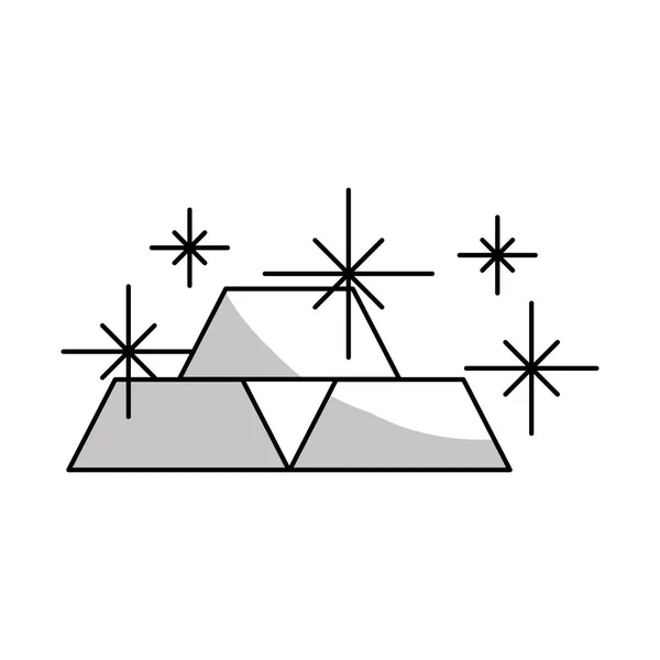금 괴 아이콘 — 스톡 벡터