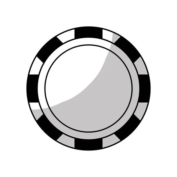 Symbol für Casino-Chips — Stockvektor