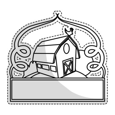 çiftlik veya ahır simge görüntüsü