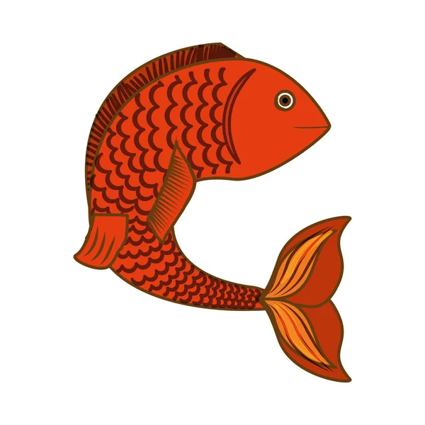 Imagen icono de pescado — Archivo Imágenes Vectoriales