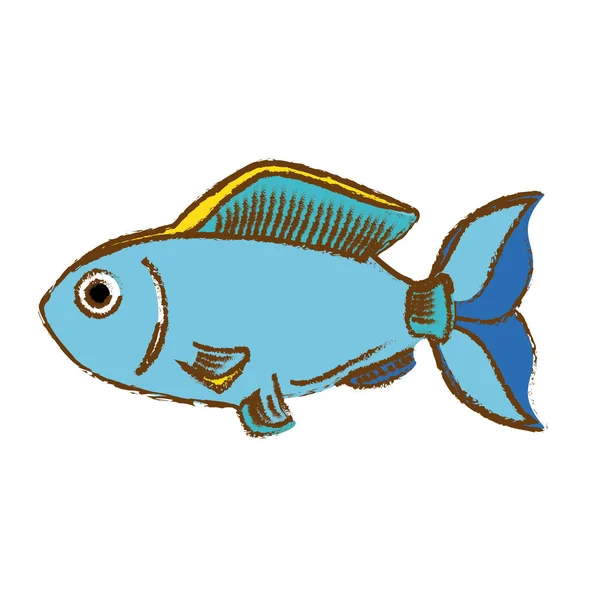 Ícone de peixe imagem —  Vetores de Stock