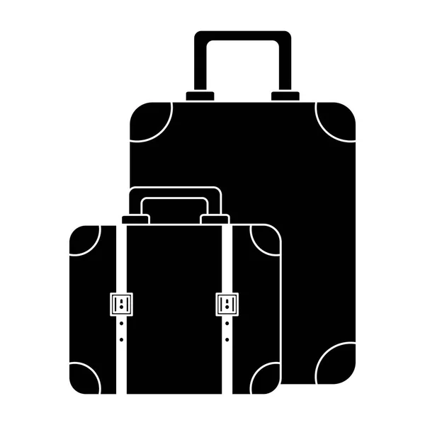 Koffers Bagage pictogramafbeelding — Stockvector
