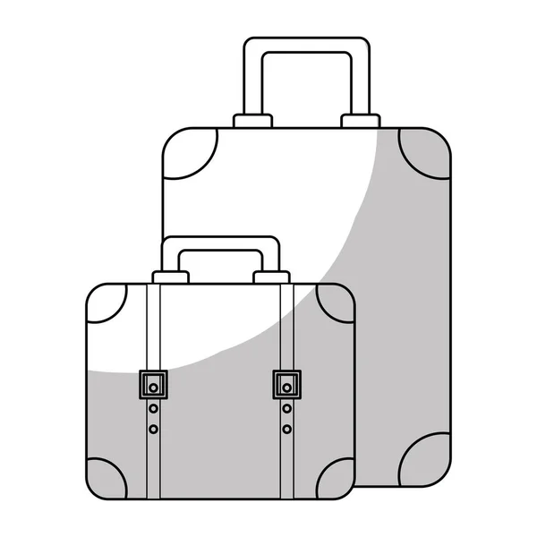 Valises icône bagages image — Image vectorielle