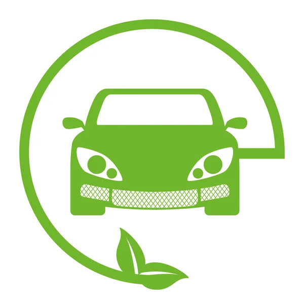 Eco coche amigable icono de imagen — Vector de stock