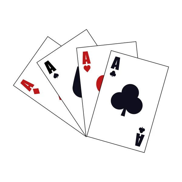 Imagen de iconos relacionados con casino — Vector de stock