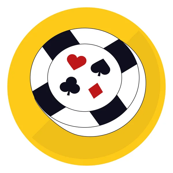 Imagen de iconos relacionados con casino — Vector de stock
