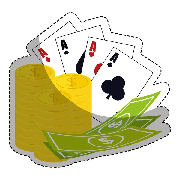 Casino ilgili simge görüntüsü — Stok Vektör