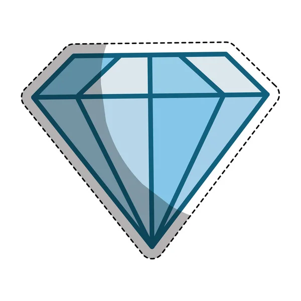 Icône de diamant unique image — Image vectorielle
