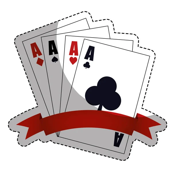 Imagen icono relacionado con casino — Vector de stock