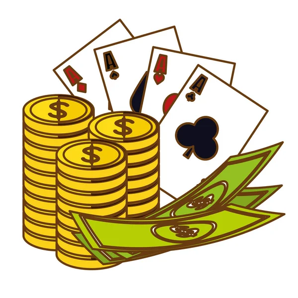 Casino imagem ícone relacionado — Vetor de Stock
