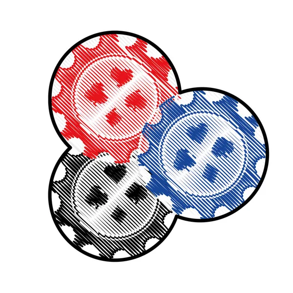 Imagen icono relacionado con casino — Vector de stock