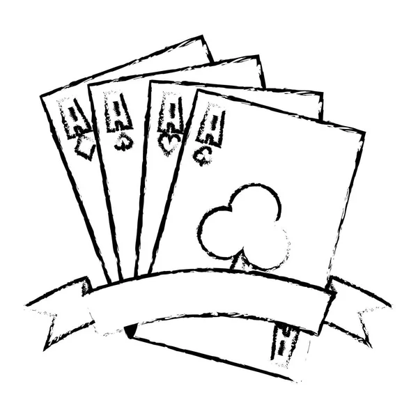 Imagen icono relacionado con casino — Vector de stock
