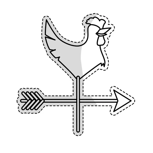 Иконка флюгера или лопасти — стоковый вектор