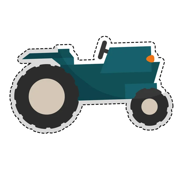 Imagen icono de granja tractor — Vector de stock