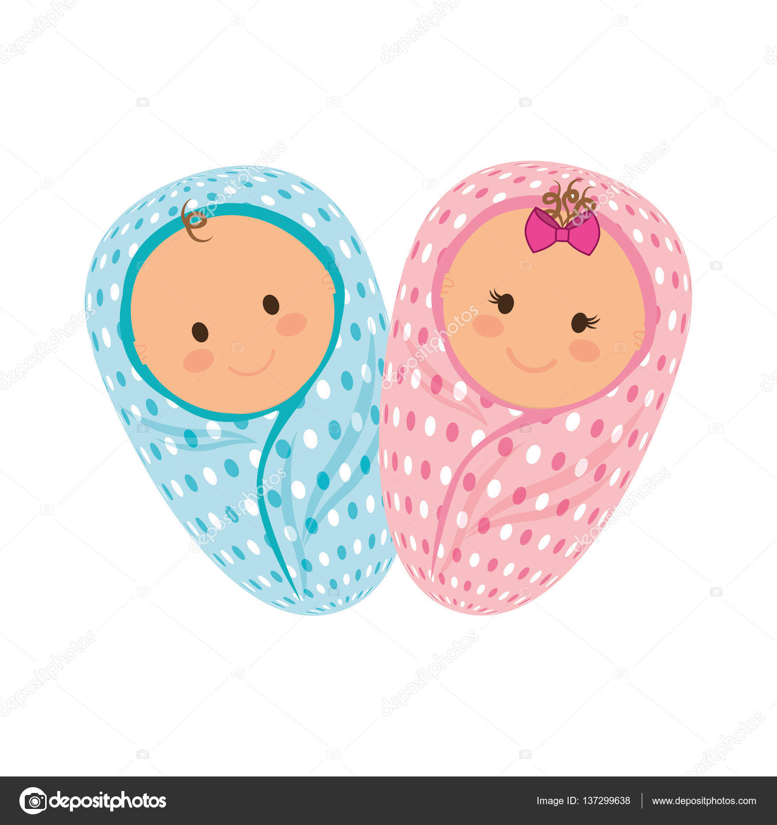 Baby wrapped in a blanket icon Stock Vector Image by ©djv 137299638