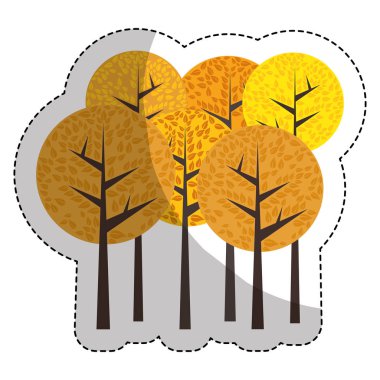 ağaçlar uzun boylu bitki simgesi