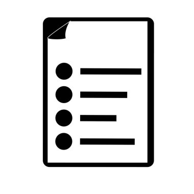 Denetim listesi belge simgesi