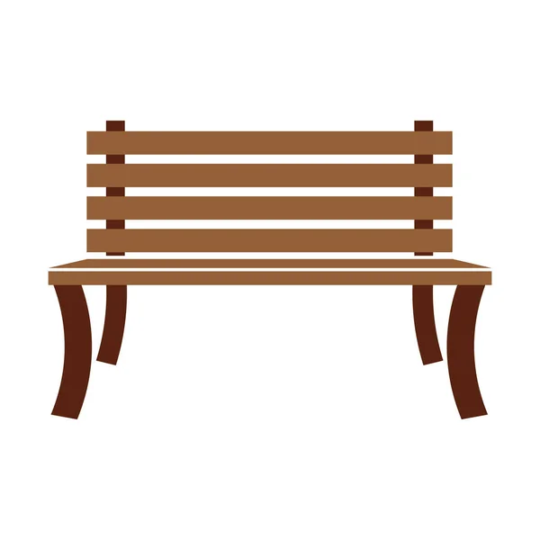 Park bench pictogramafbeelding — Stockvector