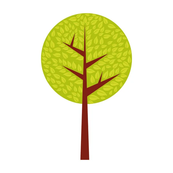 Imagem de ícone de árvore abstrata — Vetor de Stock