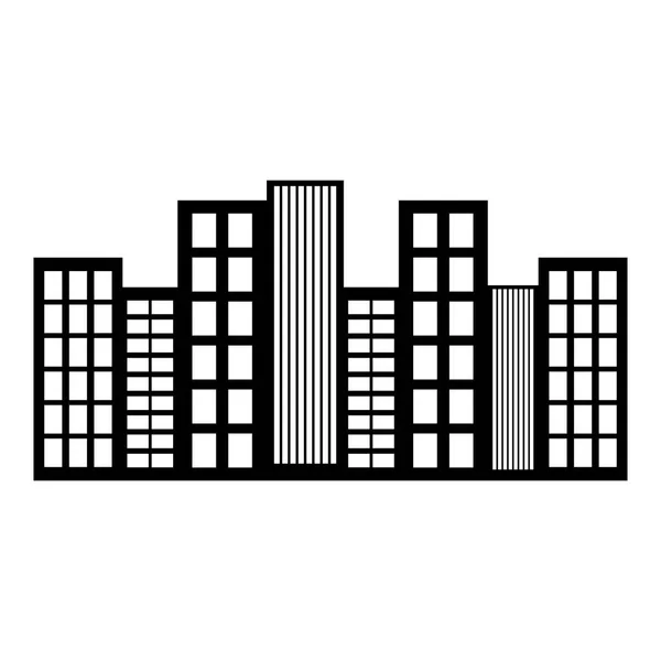 Symbolbild der Skyline der Stadt — Stockvektor