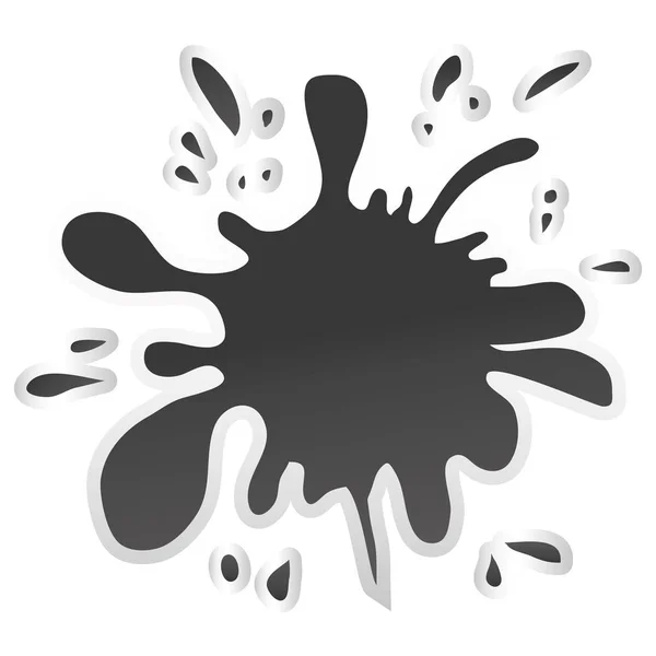 Pintura salpicadura icono imagen — Vector de stock