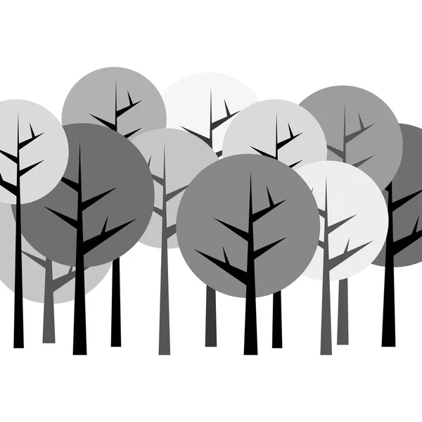 Imagem de ícone de árvore abstrata — Vetor de Stock