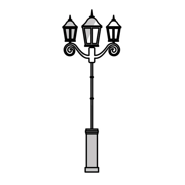 Straat lamp pictogramafbeelding — Stockvector