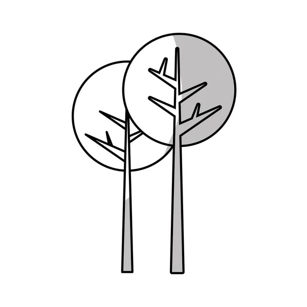 Ikona vysoká rostlina stromy — Stockový vektor