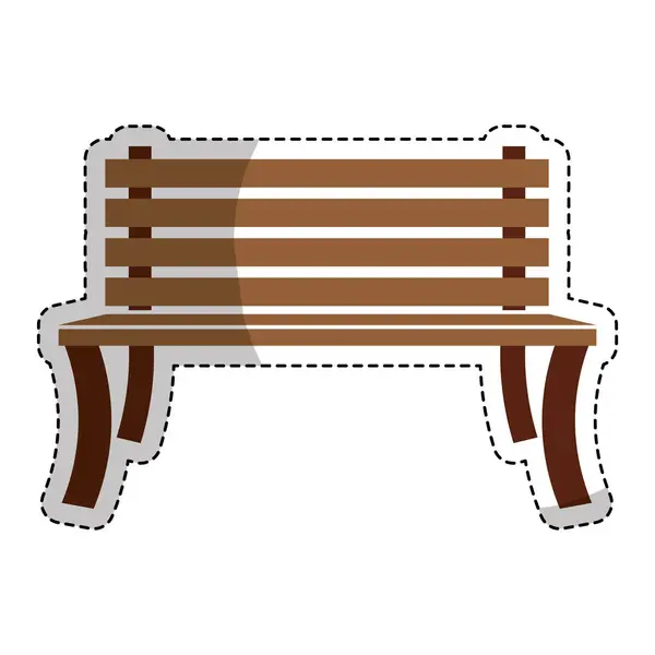 Ikona lavička Park — Stockový vektor