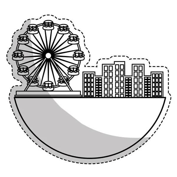 Icono de la rueda de la fortuna — Archivo Imágenes Vectoriales