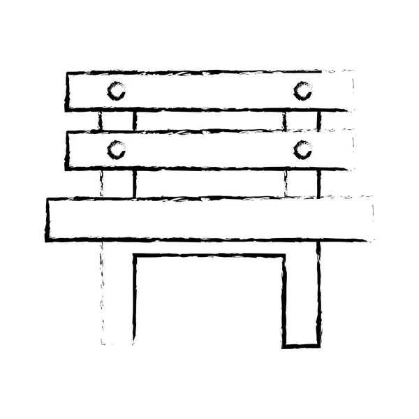 Oudoors ベンチのアイコン画像 — ストックベクタ