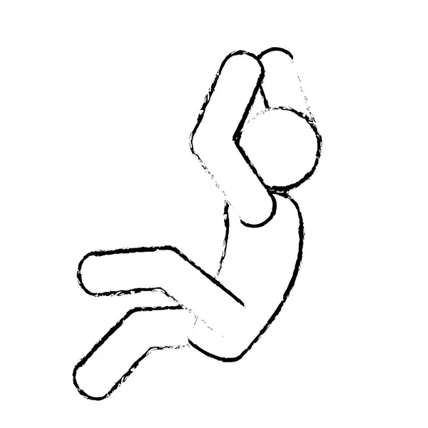 Person Piktogramm Symbolbild — Stockvektor