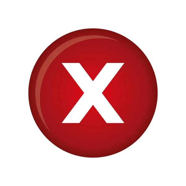 Ikona Odrzuć x — Wektor stockowy